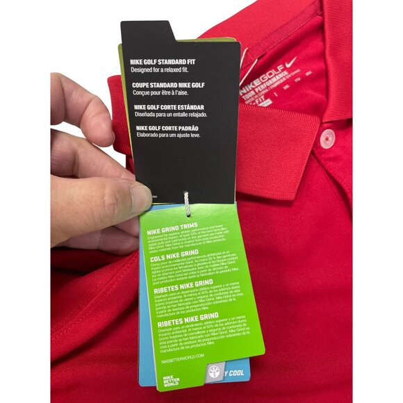Nike Golf Tour 2014 ALl Stars Embroided Patch Mens Red Polo Shirt Sz XXL SKU 953 - Picture 8 of 12